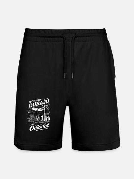 Dear Friends, We're Flying to Dubai - Odlooot, Dj, Dubai - Stanley/Stella Trainer Unisex Organic Jogging Shorts - black