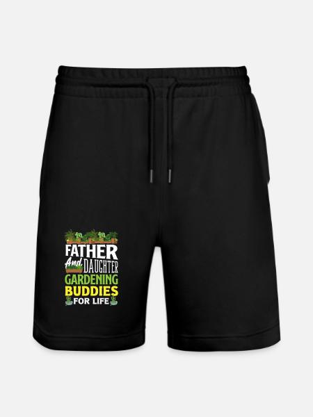 Garden & Plant Lovers Gifts - Stanley/Stella Trainer Unisex Organic Jogging Shorts - black