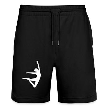 Danse - Short de jogging bio TRAINER Stanley/Stella unisexe - noir - Devant - Nik (191cm) & Marisol (170cm)