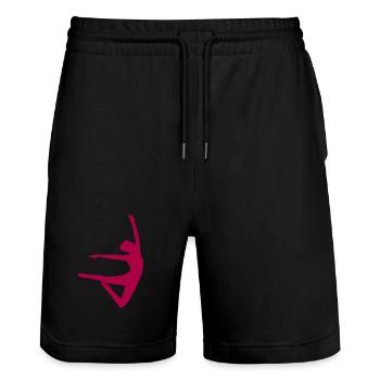 Danse - Short de jogging bio TRAINER Stanley/Stella unisexe - noir - Devant - Nik (191cm) & Marisol (170cm)