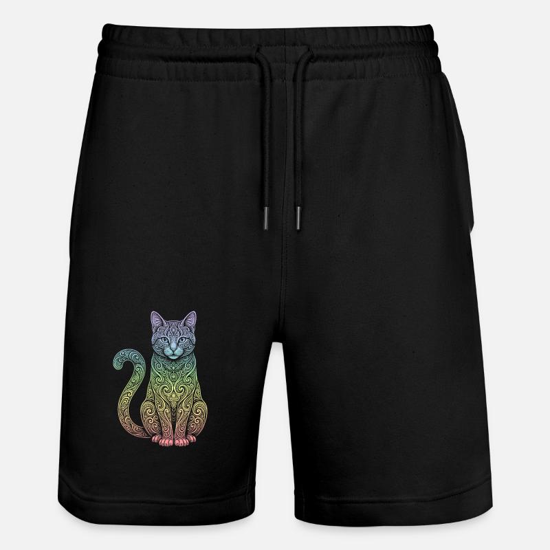 chat - Short de jogging bio TRAINER Stanley/Stella unisexe - noir