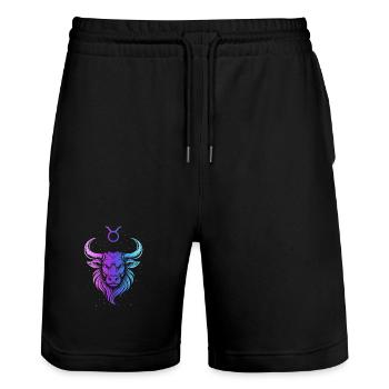 Gradient Cosmique de Taureau - Short de jogging bio TRAINER Stanley/Stella unisexe - noir - Devant - Nik (191cm) & Marisol (170cm)
