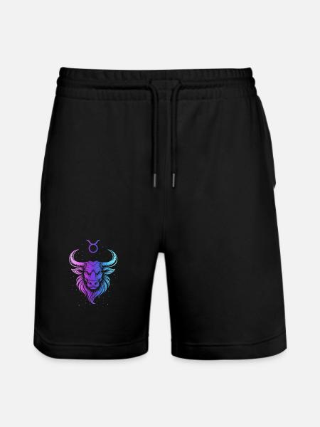Gradient Cosmique de Taureau - Short de jogging bio TRAINER Stanley/Stella unisexe - noir