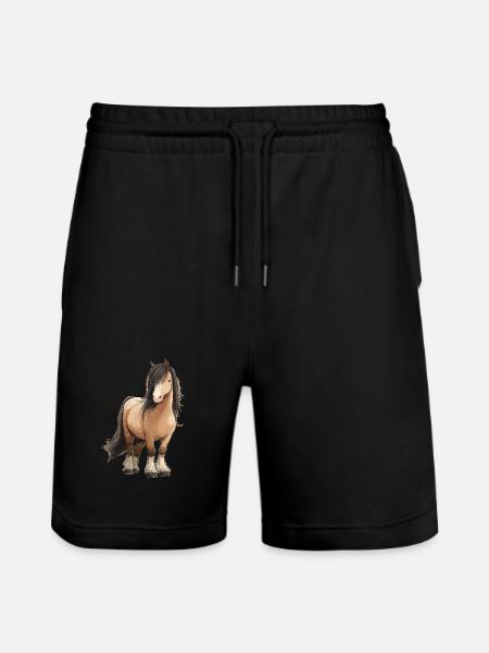 pony - Stanley/Stella Trainer Unisex Organic Jogging Shorts - black