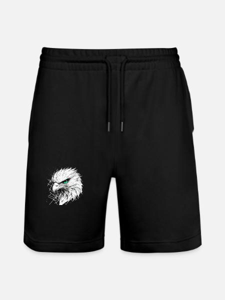 Libre comme l’aigle - Short de jogging bio TRAINER Stanley/Stella unisexe - noir