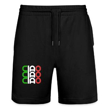 Ciao Italie Drapeau - Short de jogging bio TRAINER Stanley/Stella unisexe - noir - Devant - Nik (191cm) & Marisol (170cm)
