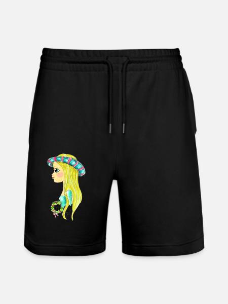 Edeldame7 - Stanley/Stella Trainer Unisex Organic Jogging Shorts - black
