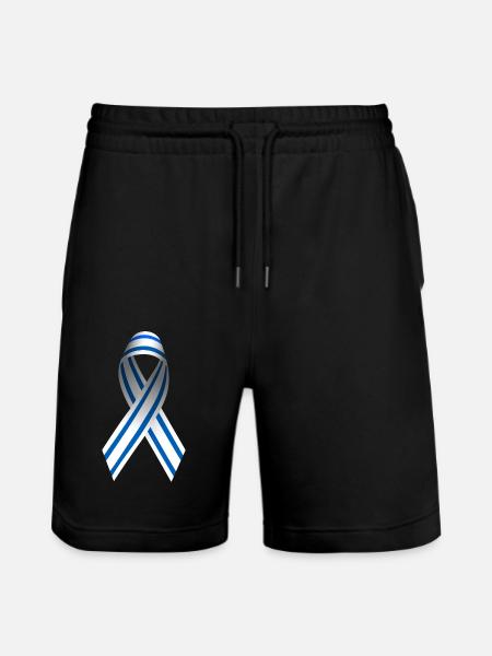 Peace for Israel - Loop - Stanley/Stella Trainer Unisex Organic Jogging Shorts - black