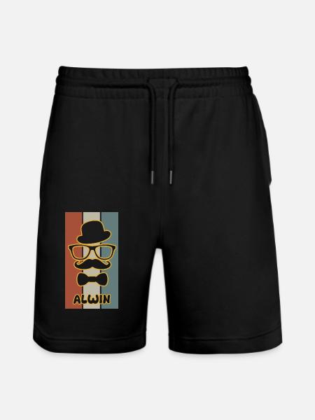 Name: Alwin - Stanley/Stella Trainer Unisex Organic Jogging Shorts - black