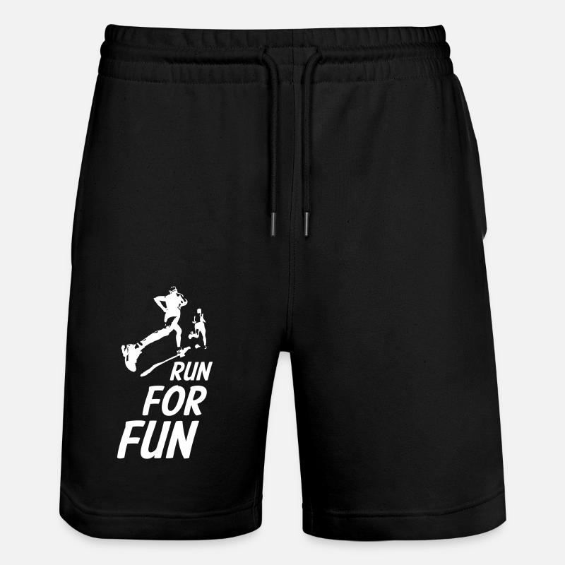 Run For Fun - Stanley/Stella Trainer Unisex Organic Jogging Shorts - black