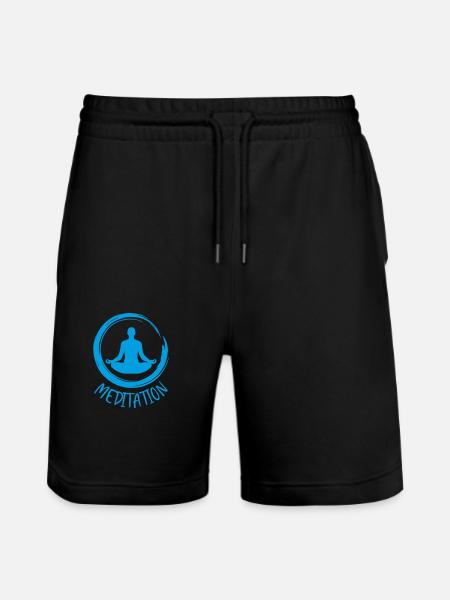 Meditation / Zen / Relax - Stanley/Stella Trainer Unisex Organic Jogging Shorts - black