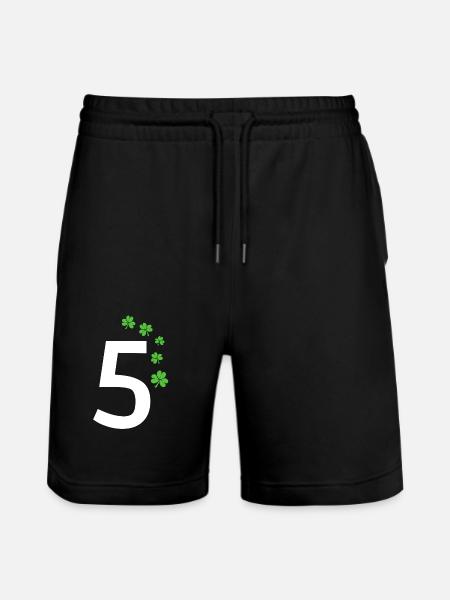 5 - Stanley/Stella Trainer Unisex Organic Jogging Shorts - black
