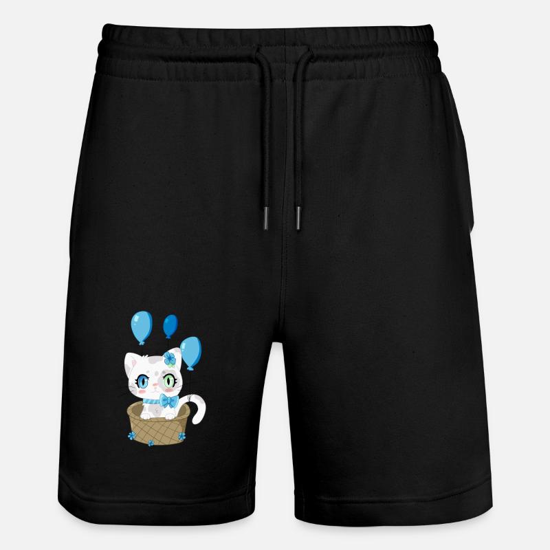 Baby Kitty, Le Chaton doux - Short de jogging bio TRAINER Stanley/Stella unisexe - noir