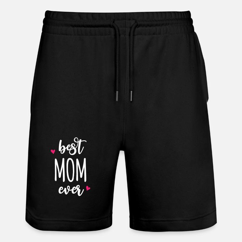 Beste Mutter aller Zeiten - Stanley/Stella Unisex Bio Joggingshorts Trainer  - Schwarz