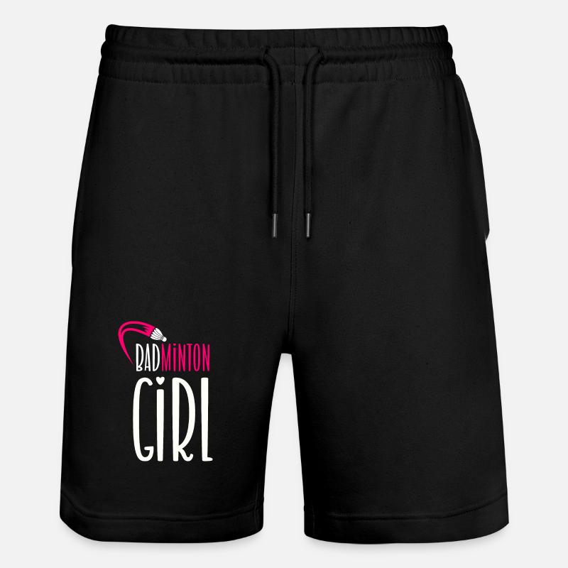Badminton Mädchen - Stanley/Stella Unisex Bio Joggingshorts Trainer  - Schwarz