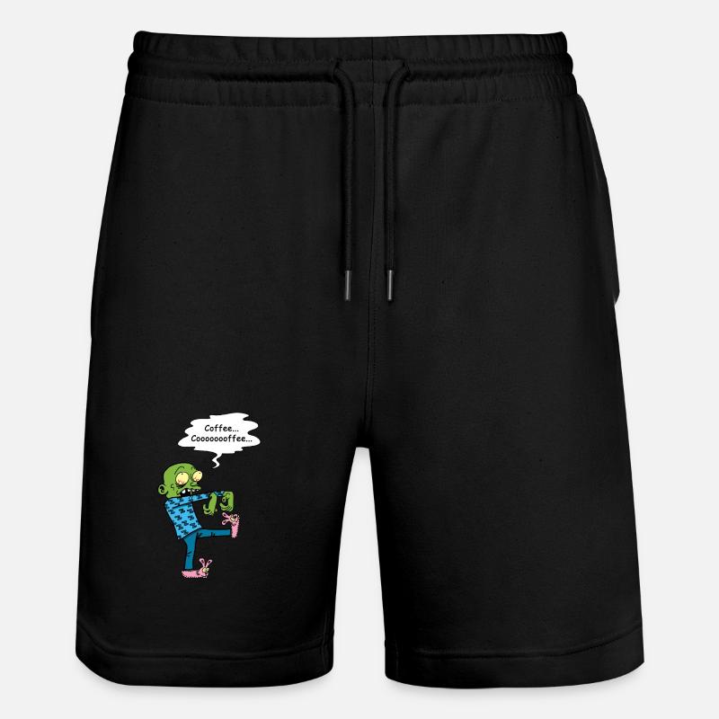 Brauchen Sie einen Kaffee - Stanley/Stella Unisex Bio Joggingshorts Trainer  - Schwarz