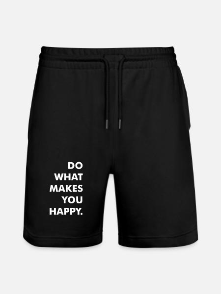 do what makes you happy - Stanley/Stella Trainer Unisex Organic Jogging Shorts - black