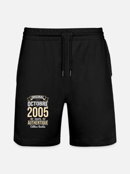 20th Anniversary - Original - October 2005 - Stanley/Stella Trainer Unisex Organic Jogging Shorts - black