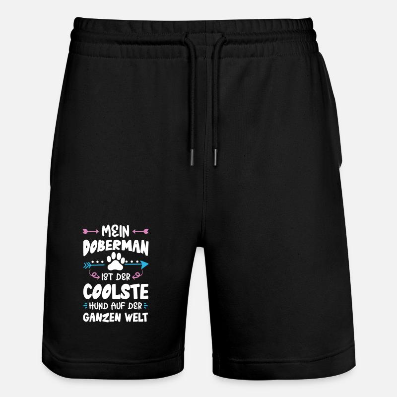 Dicton de chien doberman - Short de jogging bio TRAINER Stanley/Stella unisexe - noir