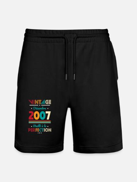 18 Aniversario - Cosecha - Diciembre 2007 - Pantalones cortos de deporte ecológicos unisex Trainer de Stanley/Stella - negro