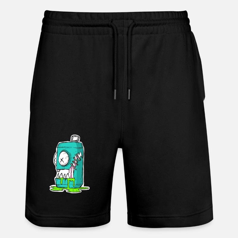 Monster Dose Cartoon Comic - Stanley/Stella Unisex Bio Joggingshorts Trainer  - Schwarz
