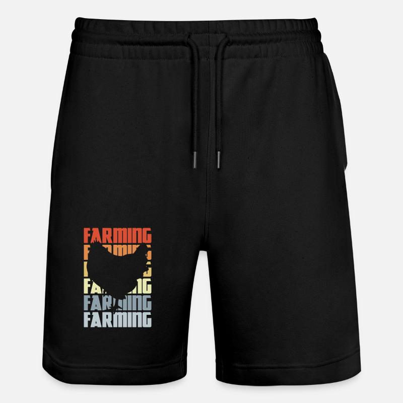 Élevage de poulets d’élevage - Short de jogging bio TRAINER Stanley/Stella unisexe - noir