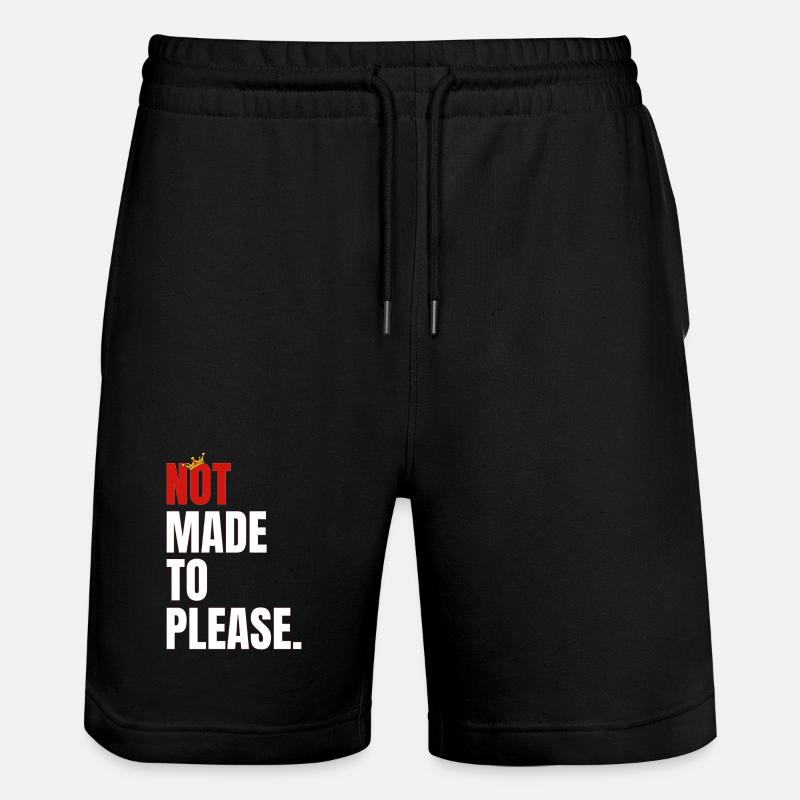 NOT1 - Stanley/Stella Unisex Bio Joggingshorts Trainer  - Schwarz