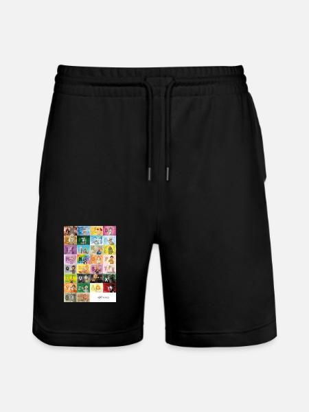 German Finger Alphabet 1 / - Stanley/Stella Trainer Unisex Organic Jogging Shorts - black
