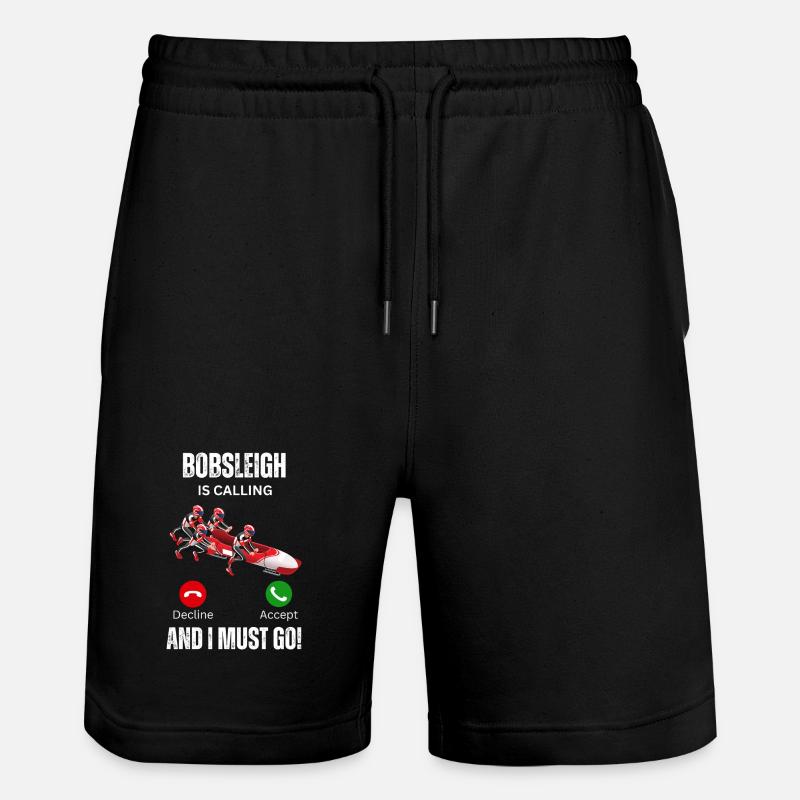 Bobsleigh Is Calling - Stanley/Stella Trainer Unisex Organic Jogging Shorts - black