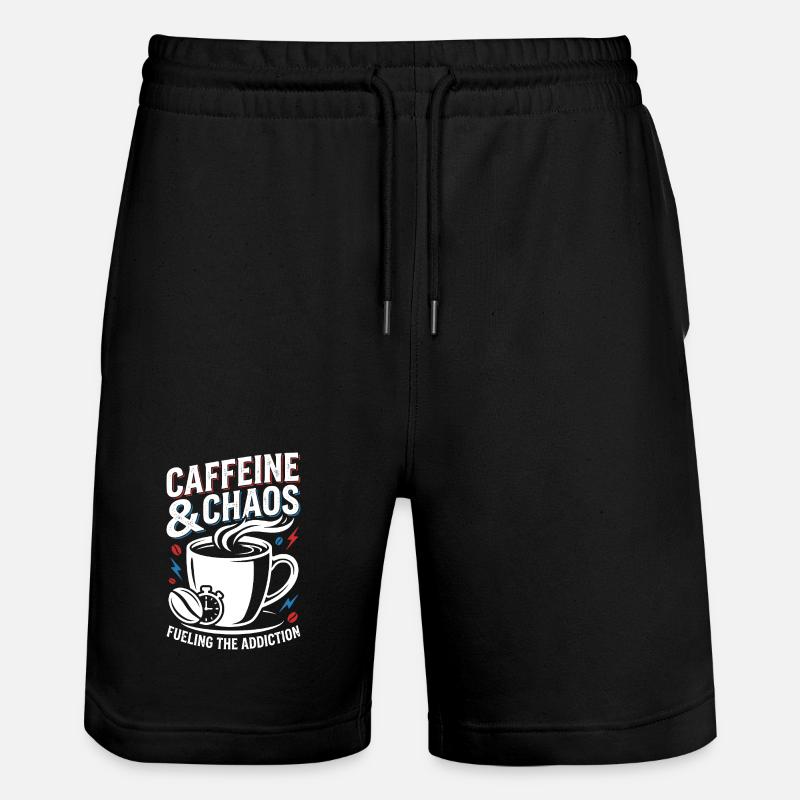 Chaos du café - Short de jogging bio TRAINER Stanley/Stella unisexe - noir