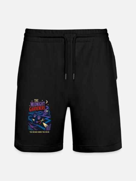 Mysteriöse Mitternachtsgärtner - Stanley/Stella Unisex Bio Joggingshorts Trainer - Schwarz