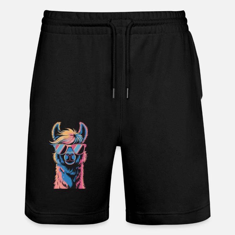 Lama alpaga - Short de jogging bio TRAINER Stanley/Stella unisexe - noir