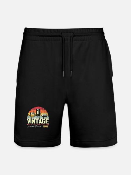 Cadeau Millésime 1966 - Short de jogging bio TRAINER Stanley/Stella unisexe - noir