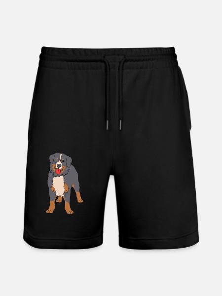 Bernese Mountain Dog - Stanley/Stella Trainer Unisex Organic Jogging Shorts - black