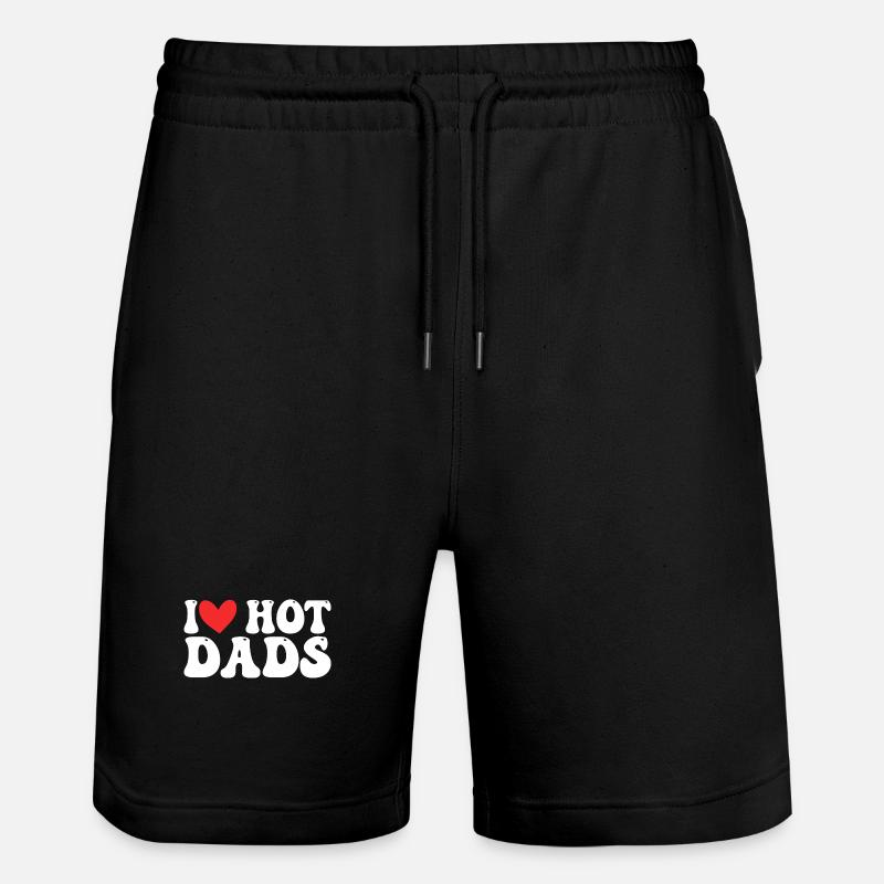 Heiße Papas Liebe - Stanley/Stella Unisex Bio Joggingshorts Trainer - Schwarz