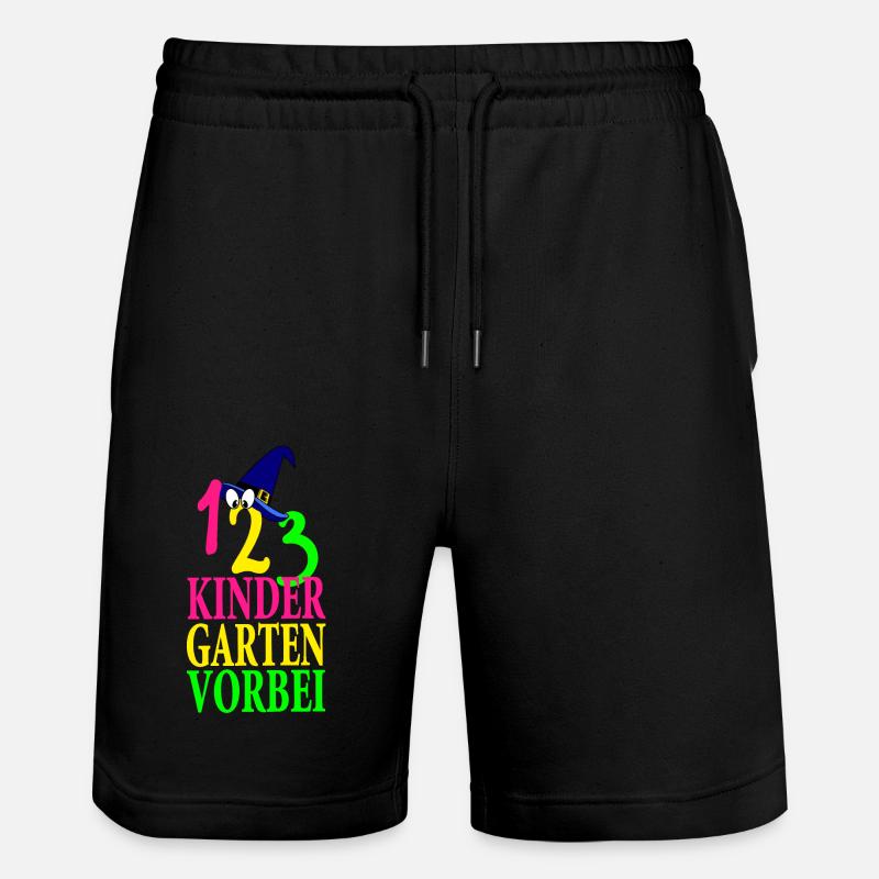 123 Kindergarten Over Spell Comic - Stanley/Stella Trainer Unisex Organic Jogging Shorts - black