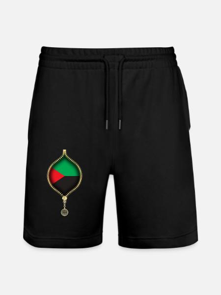 MARTINIQUE | FLAG | URBAN SYNTHETICS - Stanley/Stella Trainer Unisex Organic Jogging Shorts - black