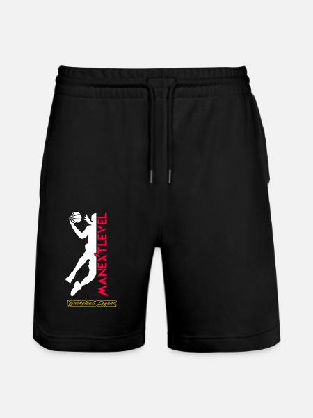 Basketball Legend - Stanley/Stella Unisex Bio Joggingshorts Trainer  - Schwarz