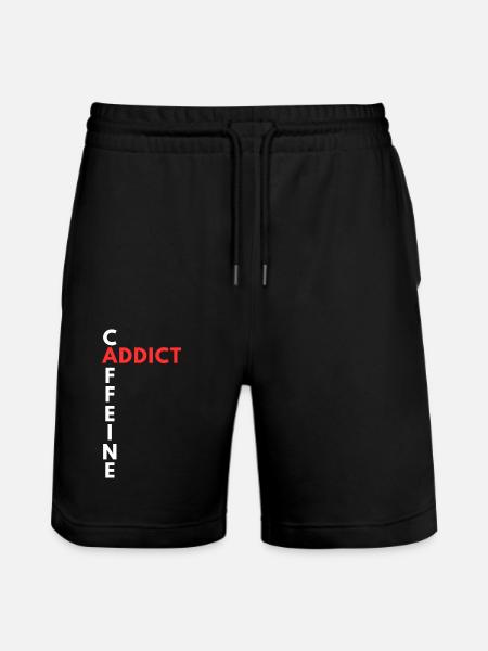Koffeinsüchtig - Stanley/Stella Unisex Bio Joggingshorts Trainer - Schwarz