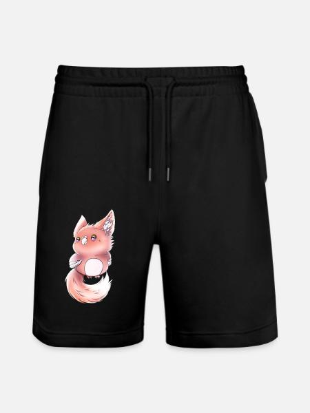 Lupifowl peach edition - Stanley/Stella Unisex Bio Joggingshorts Trainer - Schwarz