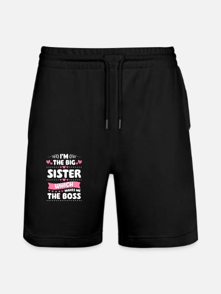 Family Inseparable Love - Stanley/Stella Trainer Unisex Organic Jogging Shorts - black