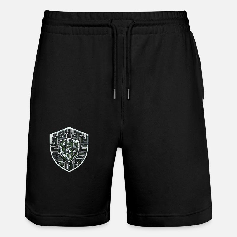 Digitales Shield-Protokoll - Stanley/Stella Unisex Bio Joggingshorts Trainer  - Schwarz