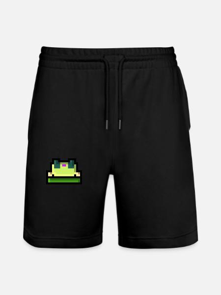 Pixel Frosch - Stanley/Stella Unisex Bio Joggingshorts Trainer  - Schwarz