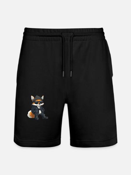 Fox Winter - Stanley/Stella Trainer Unisex Organic Jogging Shorts - black