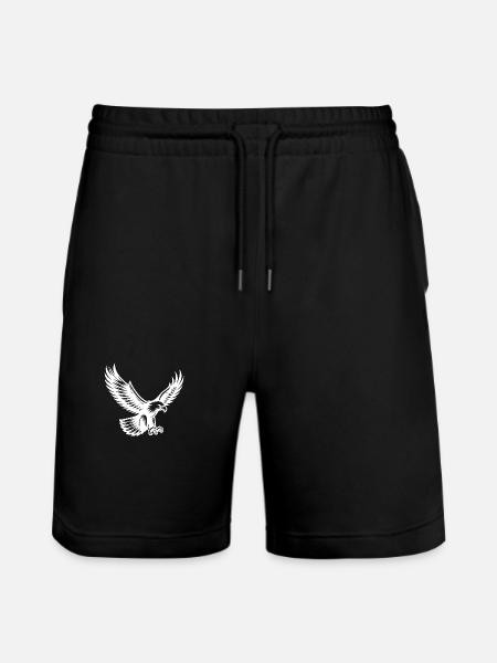 Majestic eagle ready to attack - Stanley/Stella Trainer Unisex Organic Jogging Shorts - black