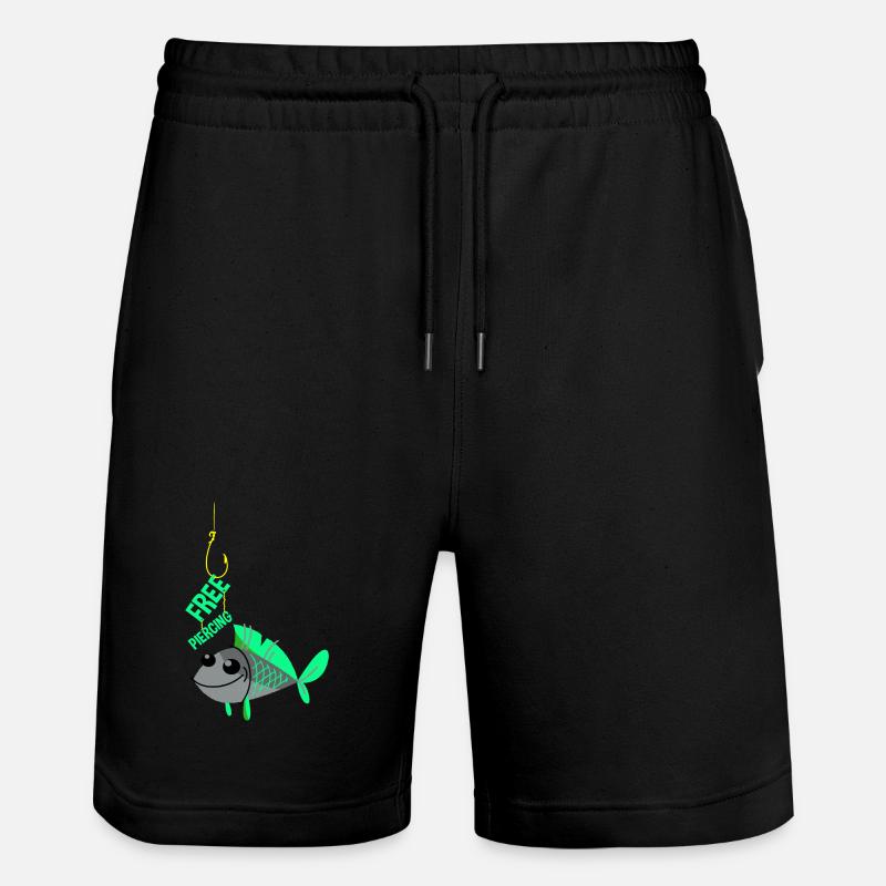 Piercing gratuit - Short de jogging bio TRAINER Stanley/Stella unisexe - noir