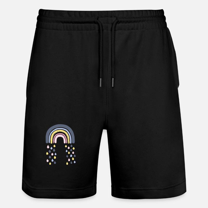 Arc-en-ciel - Short de jogging bio TRAINER Stanley/Stella unisexe - noir