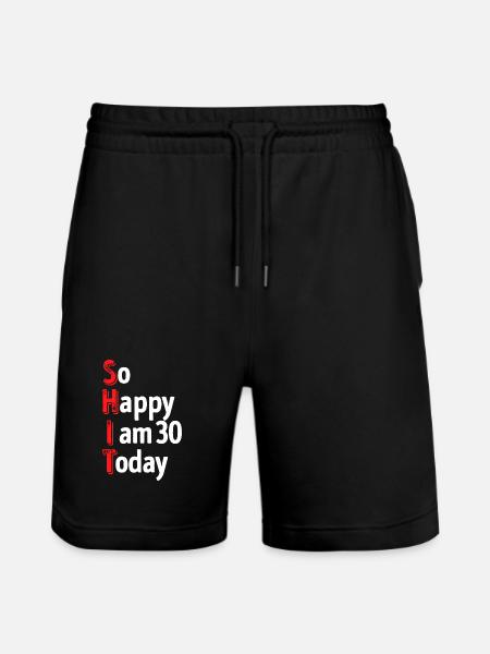 30 déclaration anniversaire 30 ans - Short de jogging bio TRAINER Stanley/Stella unisexe - noir