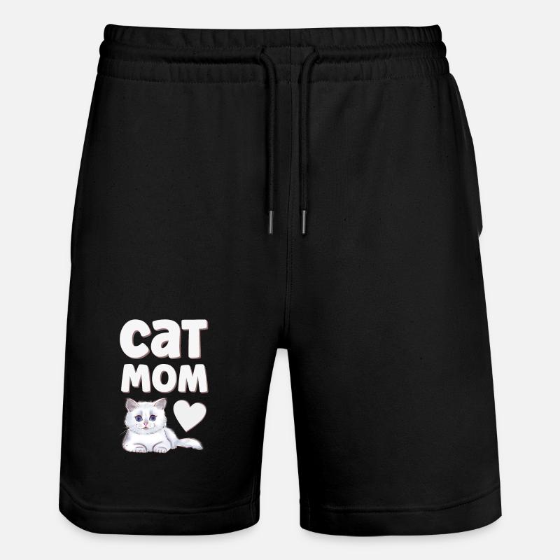 Cat Cats - Stanley/Stella Trainer Unisex Organic Jogging Shorts - black