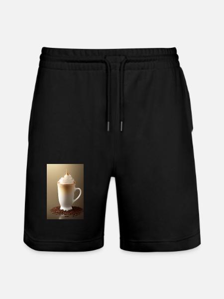 Coffee, coffee beans - Stanley/Stella Trainer Unisex Organic Jogging Shorts - black